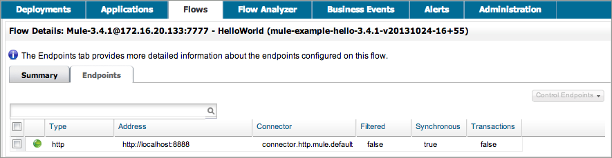 flow endpoints