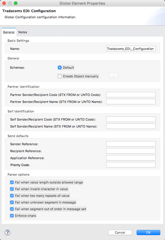 tradacoms edi config