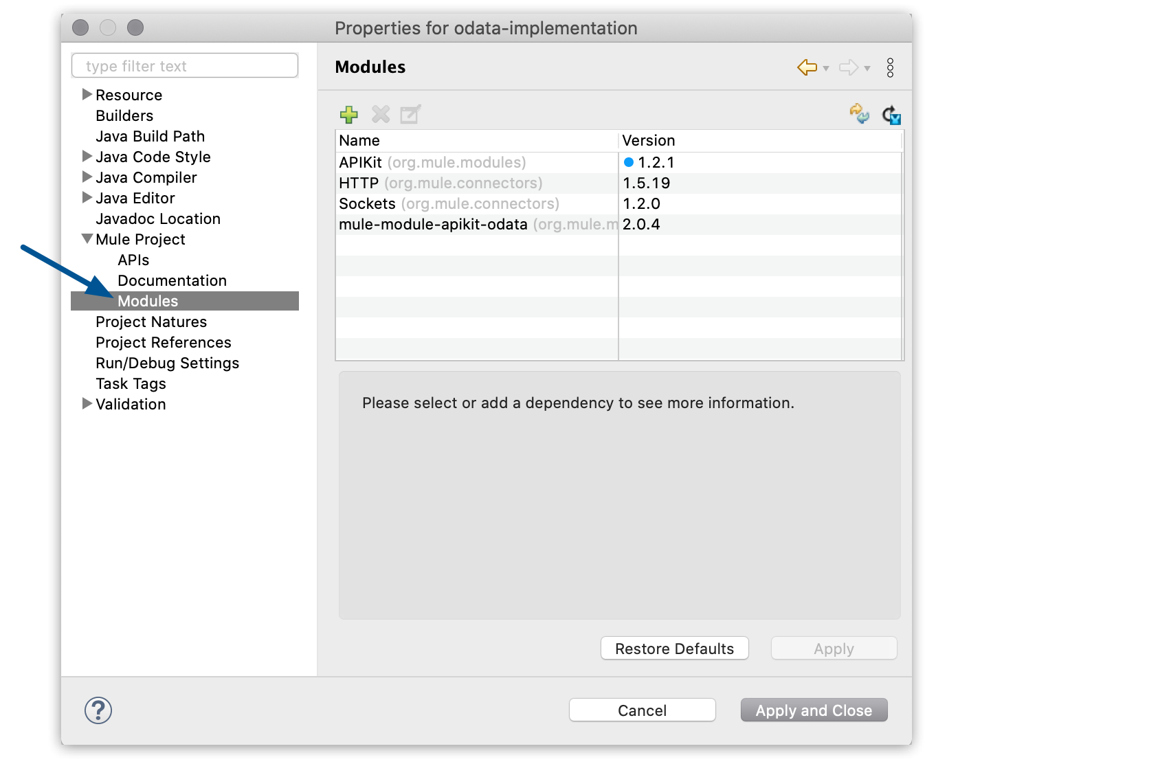 manage modules